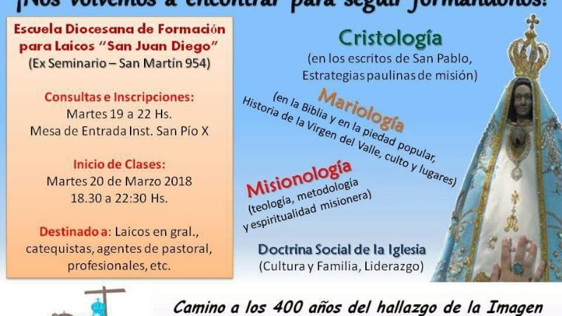 La Escuela de Formación para Laicos inicia sus clases en marzo