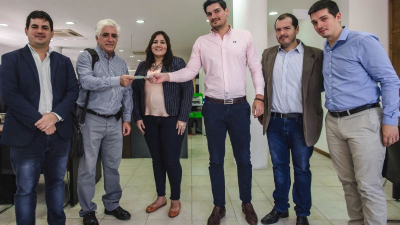 Pago para trabajos de obra de gas en El Milagro