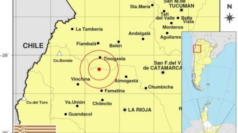 Fuerte temblor en La Rioja se sintió en Catamarca
