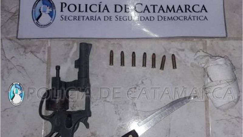 Aprehenden a ladrón de una quiniela y secuestran un arma de fuego