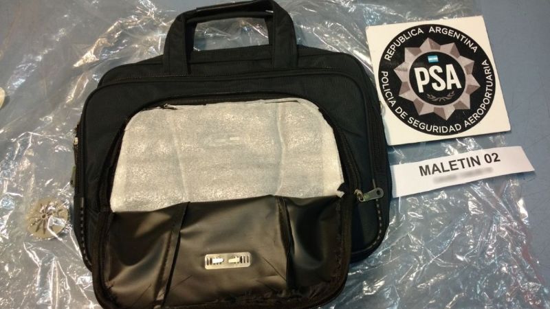 Ciudadano ruso detenido por PSA con más de tres kilos de cocaína en Ezeiza