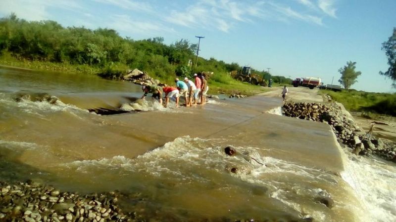 Puesta en funcionamiento el badén de Manantiales