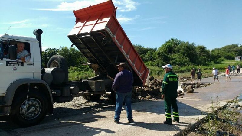 Puesta en funcionamiento el badén de Manantiales