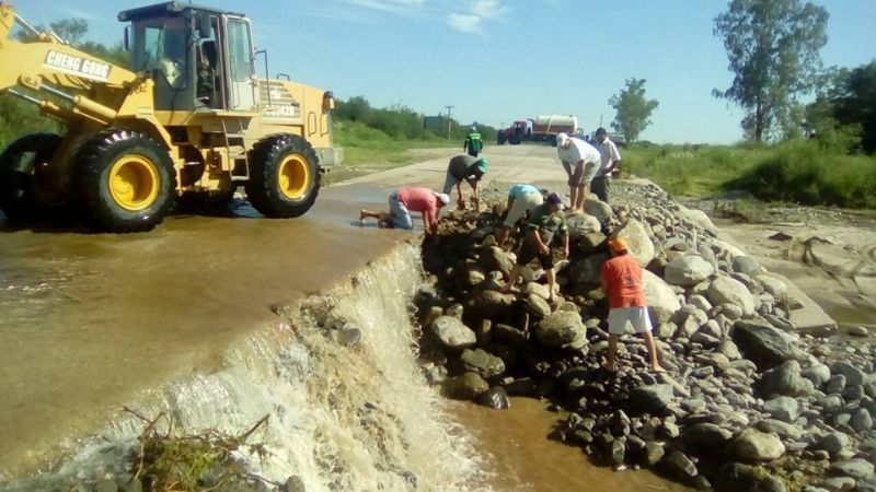 Puesta en funcionamiento el badén de Manantiales