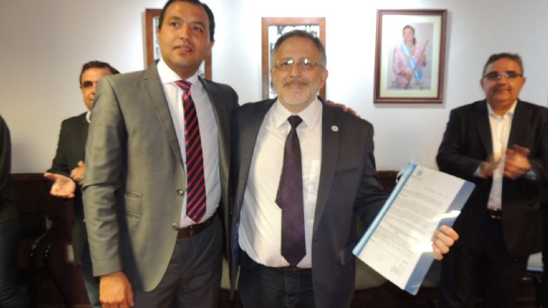 Senadores participaron de las celebraciones en Santa María