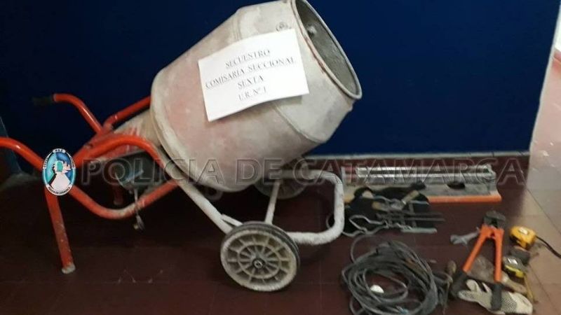 Dos aprehendidos por el robo de varias herramientas de trabajo