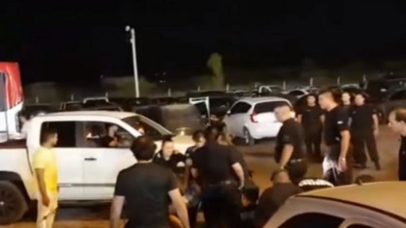 Diputada nacional terminó en el piso y fue detenida