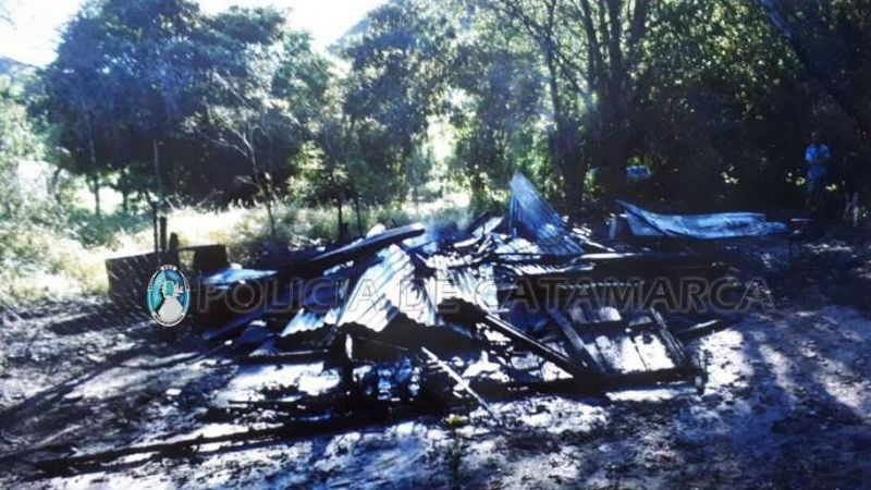 Se incendió en una casilla en Fray Mamerto Esquiú