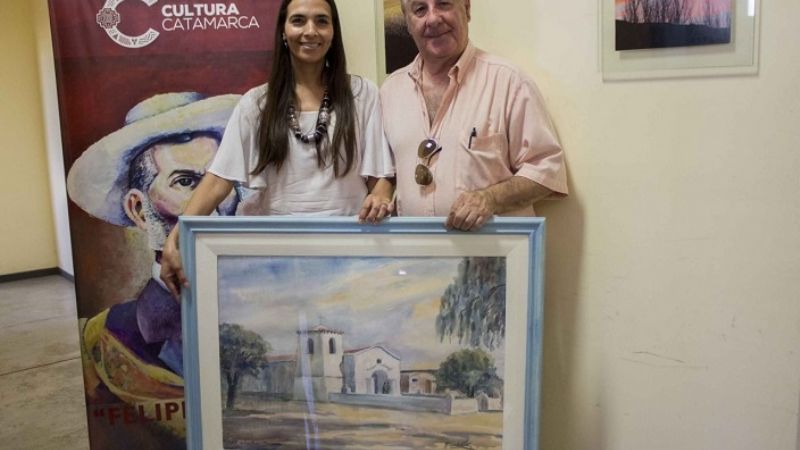 El artista Ricardo Valdez donó una obra a la Secretaría de Cultura