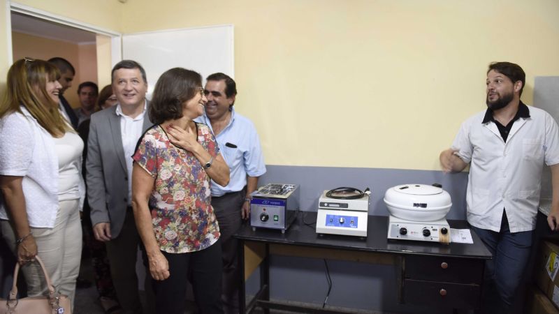 Lucía habilitó un nuevo laboratorio y refacciones en el centro de salud de Villa Cubas