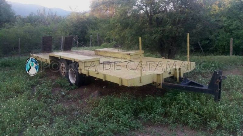 En Capayán, recuperan un tráiler robado en la Capital