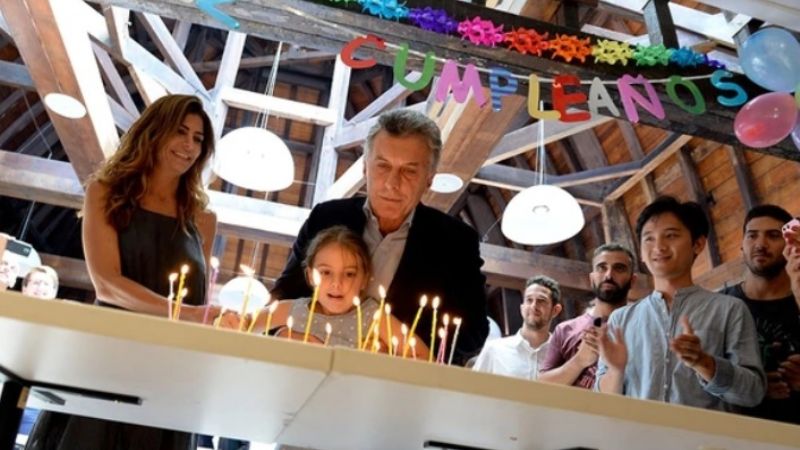 Macri festejó su cumpleaños en la Rosada