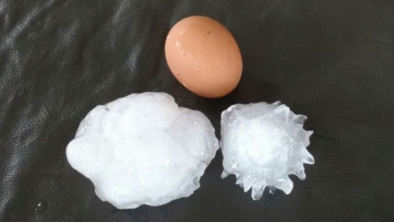 Fuerte granizo sorprendió a Carlos Paz y oeste de Córdoba