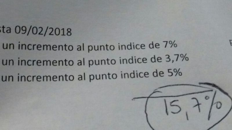 Educación mantiene la pauta nacional: 15,7% de aumento
