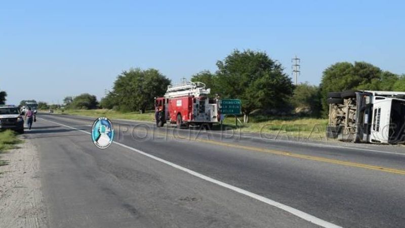 Volcó un camión recolector en la Circunvalación