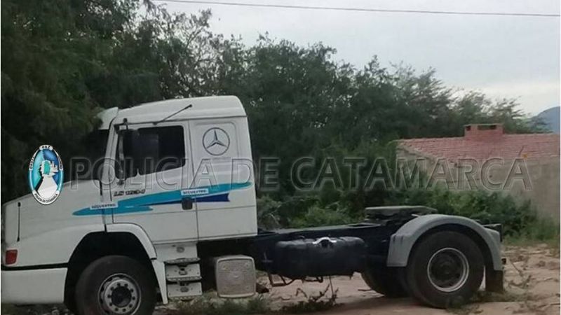 En Valle Viejo, secuestran un camión con pedido judicial de Santa Fe