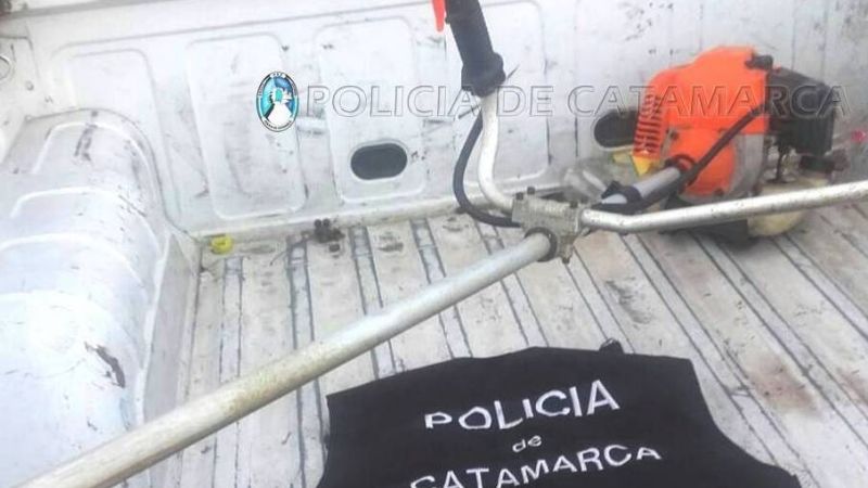 Recuperan una motoguadaña robada