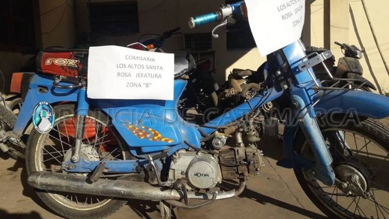 Recuperan una motocicleta y aprehenden a un joven en Santa Rosa