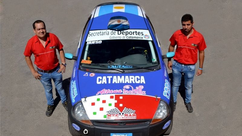 Pachi Martínez y Ariel Santillán en el Rally Sudamericano
