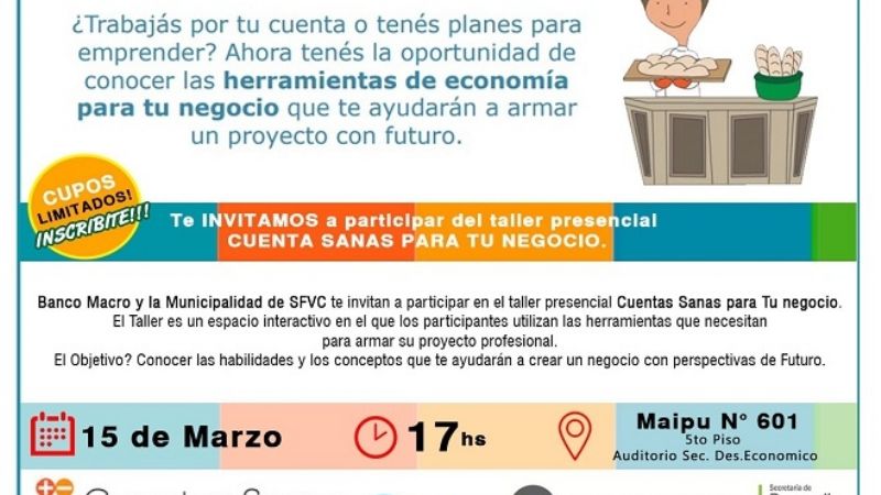 Dictarán cursos de economía para jóvenes y profesionales emprendedores