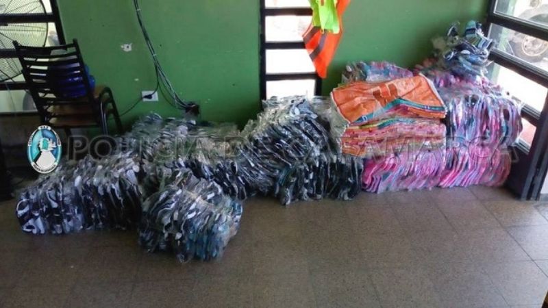 Gran cantidad de mercadería ilegal secuestrada