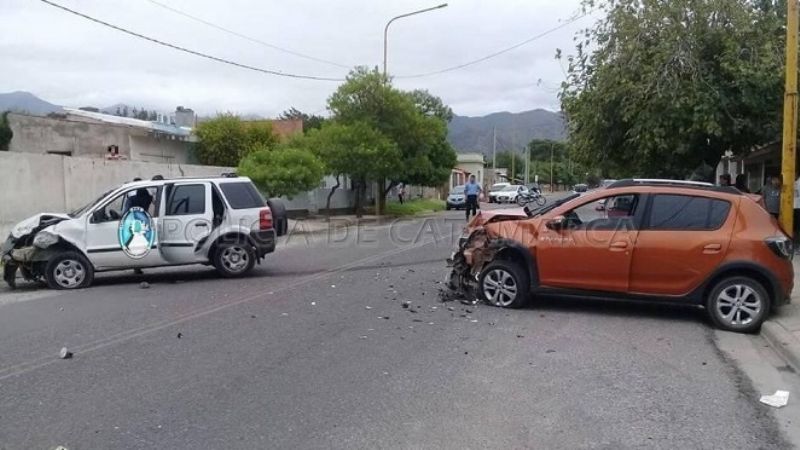 Violento choque frontal en la ciudad