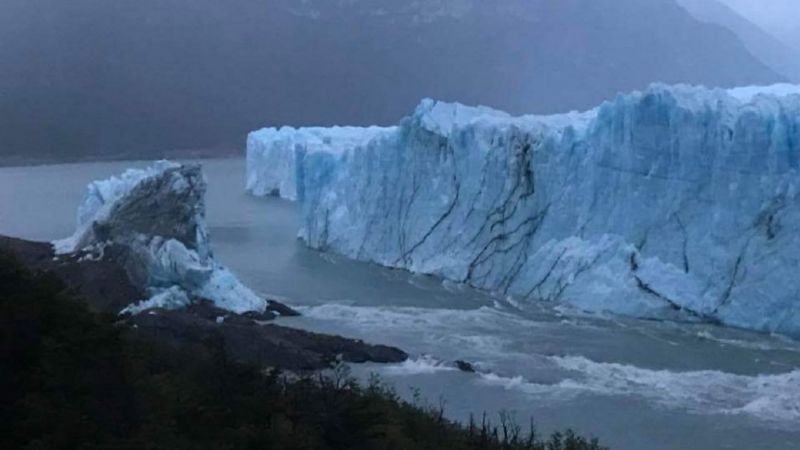 Nadie lo vio: Se "derrumbó" el Perito Moreno en la madrugada