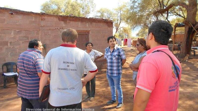 Un centenar de familias recibieron asistencia por las lluvias en Tinogasta