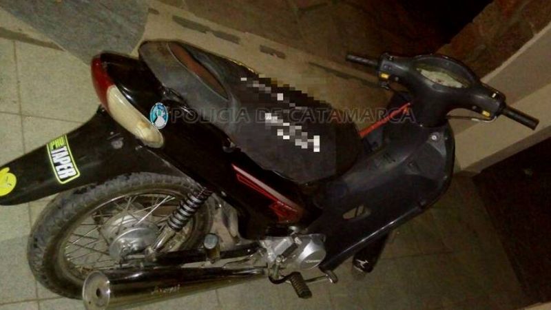 En Capayán, recuperan una moto robada en Fray Mamerto Esquiú