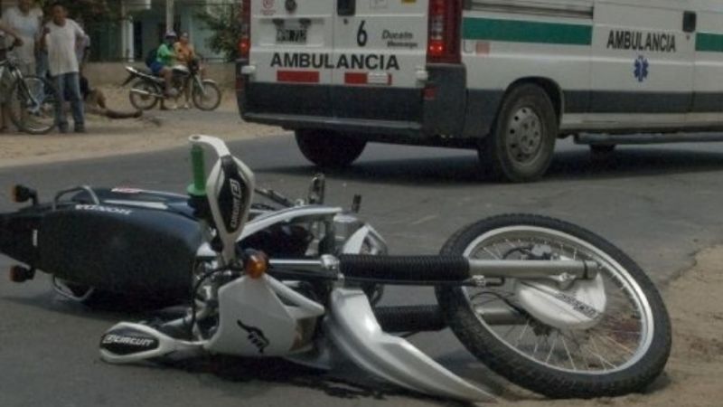 Un herido en choque de motos