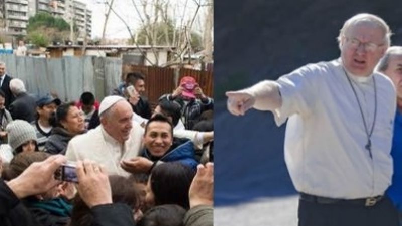 La distancia entre el Papa Francisco y el Obispo Urbanc