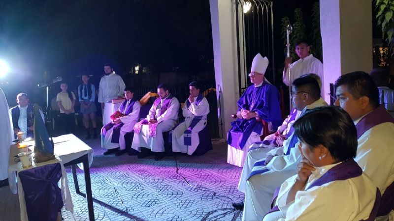 La comunidad de San Roque recibió a su nuevo párroco en Recreo