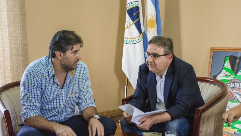 Jalil recibió al presidente de la Cámara de Comercio