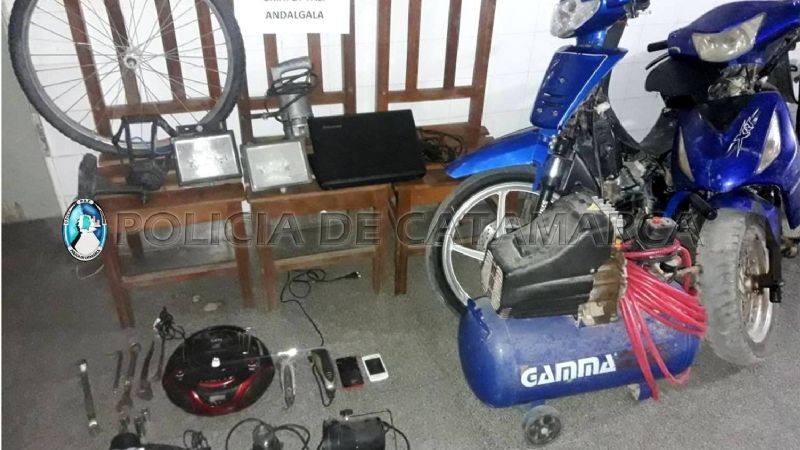 En allanamientos, recuperan elementos robados en Andalgalá