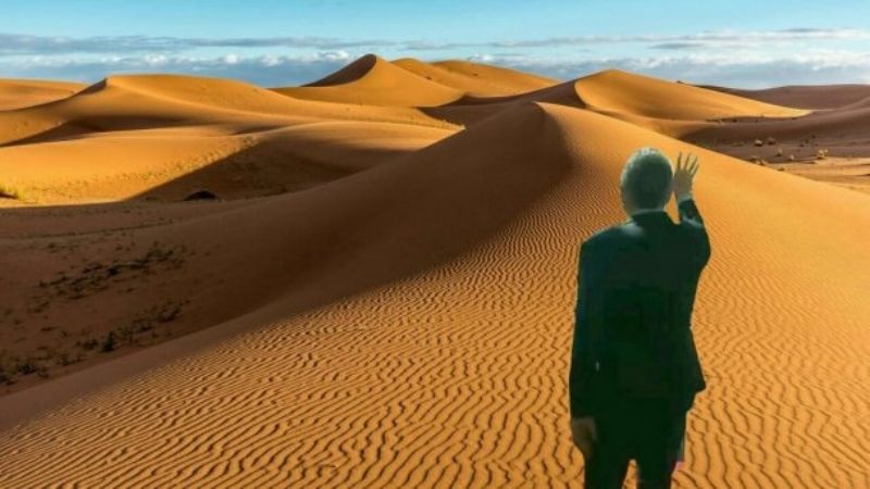 Macri saludó a una plaza vacía de militantes y estallaron los memes