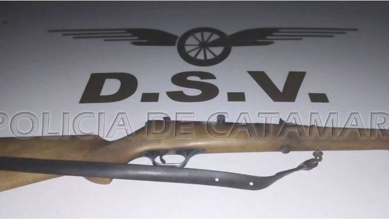 Secuestran un arma de fuego en Valle Viejo