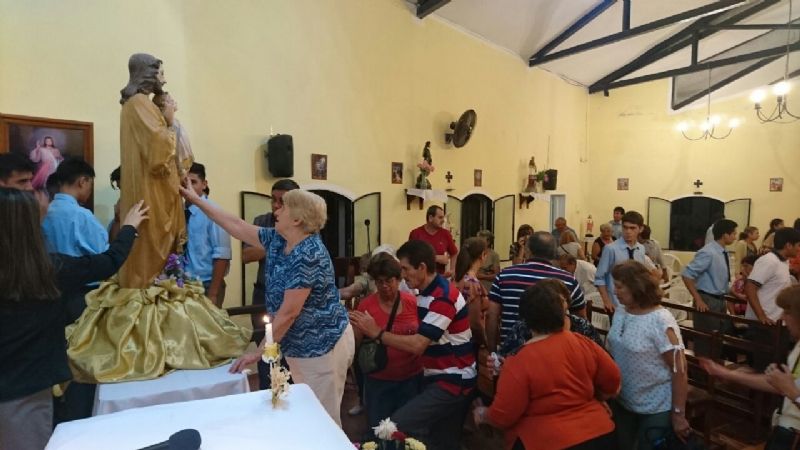 Solemne procesión en honor de San José en Recreo