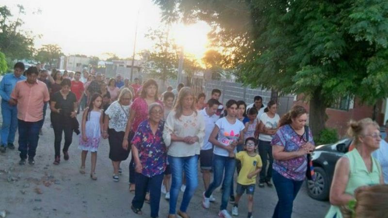 Solemne procesión en honor de San José en Recreo