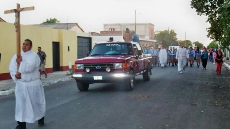Solemne procesión en honor de San José en Recreo