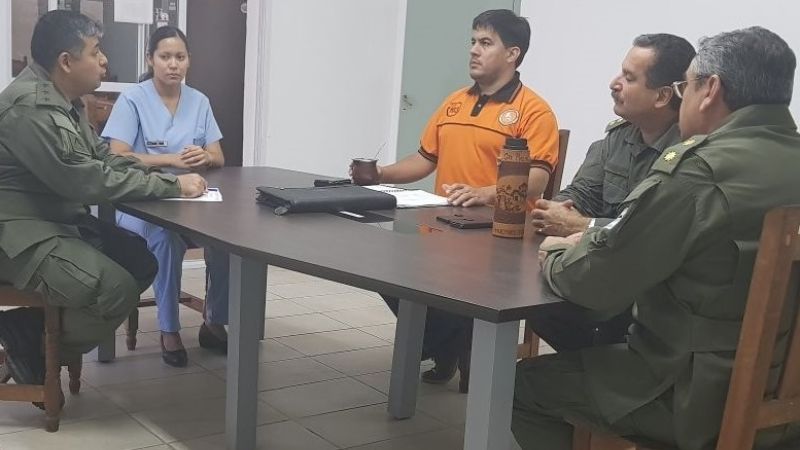 Defensa Civil y Gendarmería coordinan acciones ante la llegada del invierno