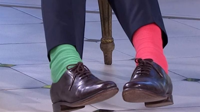 Por qué Mauricio Macri usó un par de medias diferentes