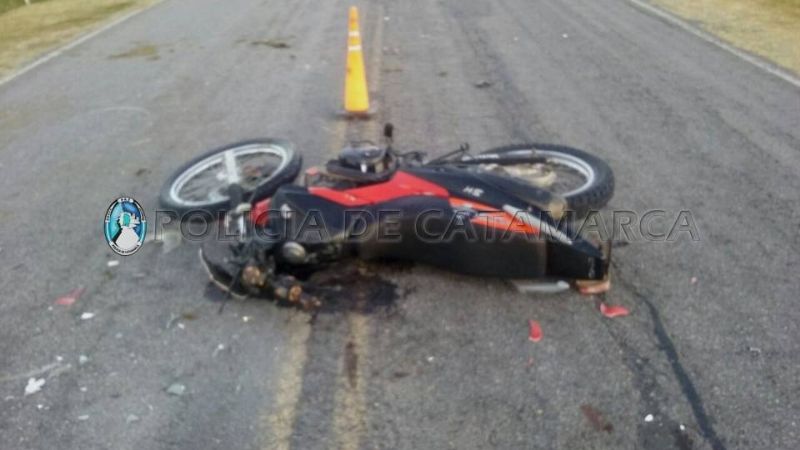 Policía internado tras sufrir un accidente por un animal suelto