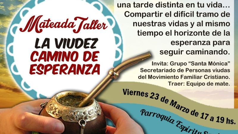 Mateada taller para personas viudas