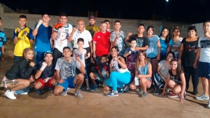 La FCB en gimnasio de Franco Luna