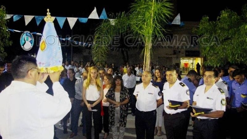 Entronizaron la imagen de la Virgen del Valle en la Unidad Regional Nº 2
