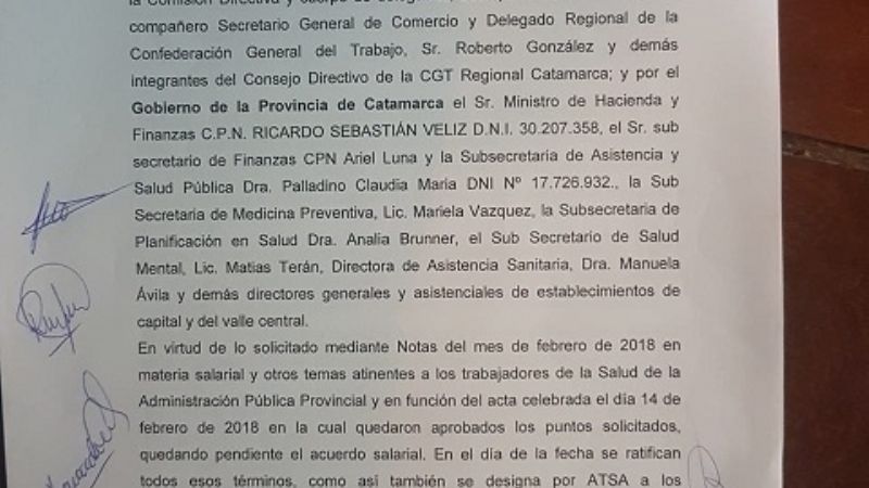 ATSA firmó acuerdo por la ayuda de emergencia
