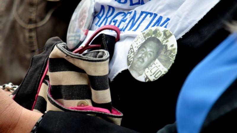 Acto por el Día de la Memoria en la Plaza 25 de Mayo