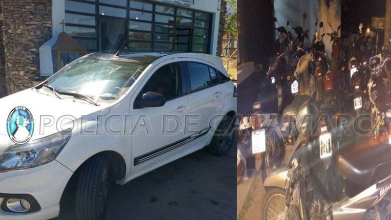 Secuestran 18 vehículos en puestos camineros de Valle Viejo y Capayán