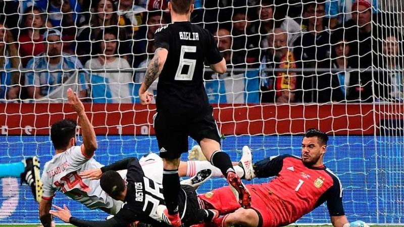España humilló a la Argentina con una goleada 6 a 1