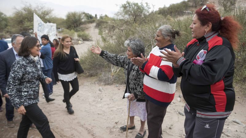 Lucía participó de inauguraciones en Fiambalá